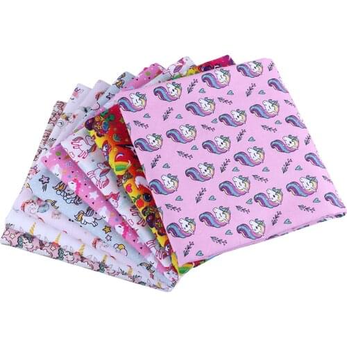 50*145CM Cartoons pattern100 percent cotton fabric for Tissue Kids Bedding home textile Textile for Sewing Doll Dress