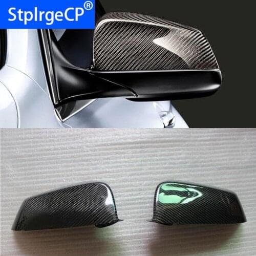 High quality For BMW 5 6 7 Series F07 F06 F12 F13 F01 100% Real Carbon Fiber Rear View Mirror Cover Side Mirror Caps car styling
