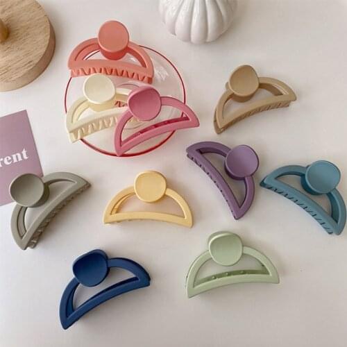 Fashion Candy Color Claw Clips Plastic Hair Claws Hair Clips Headwear for Women Girls Hairpins Fashion Hair Accessories