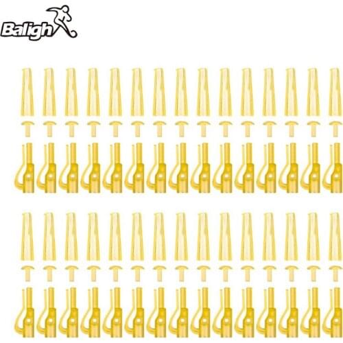 Balight 30pcs/set Fishing Weight Lead Clips Fishing Tackle Tool Kit Quick Link Swivels Tube Hair Rigs Kit