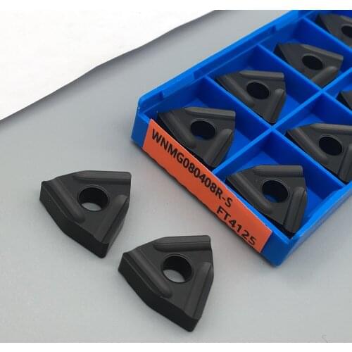 10PCS WNMG080408 R S FT4125 high quality External turning tool For Turning Tools Carbide turning inserts Steel parts
