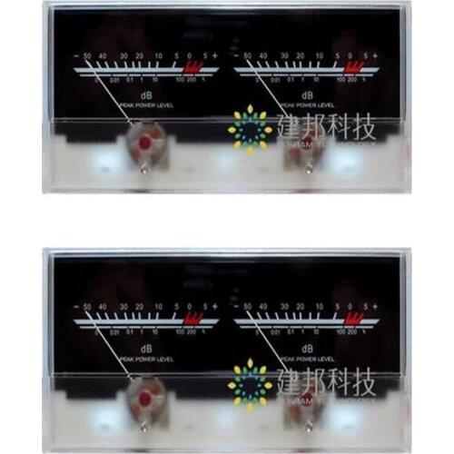 2pc P-59WTC VU Meter Head DB Level DAC Audio Meter Chassis Power Amplifier Backlight