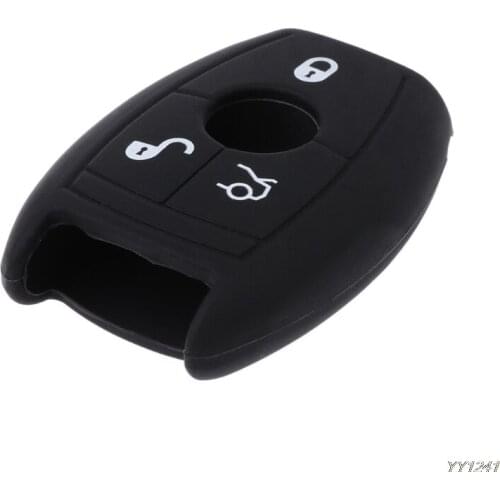 3 Buttons Silicone Car Key Fob Cover Case For Mercedes Benz W203 204 210 211 AMG CES CLA CLS CLK