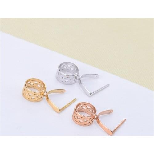 DIY accessories 18K gold button accessories button 18K pendant button melon seed buckle jade jade crystal clip buckle