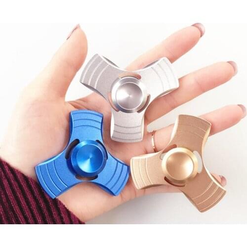 Aluminum Alloy Fingertip Gyro Triangular Crab Clover HandSpinner Finger Gyro All-metal Decompression Toy