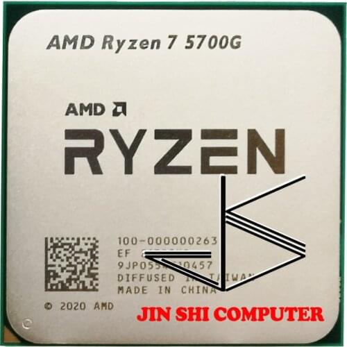 AMD Ryzen 7 5700G R7 5700G 3.8GHz Eight-Core 16-Thread 65W CPU Processor L3=16M 100-000000263 Socket AM4
