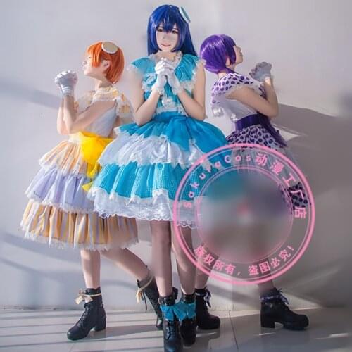Anime Love Live Sonoda Umi/Tojo Nozomi/ Hoshizora Rin 4th Concert Lily White Stage Uniforms Cosplay Costume Free Shipping 2019