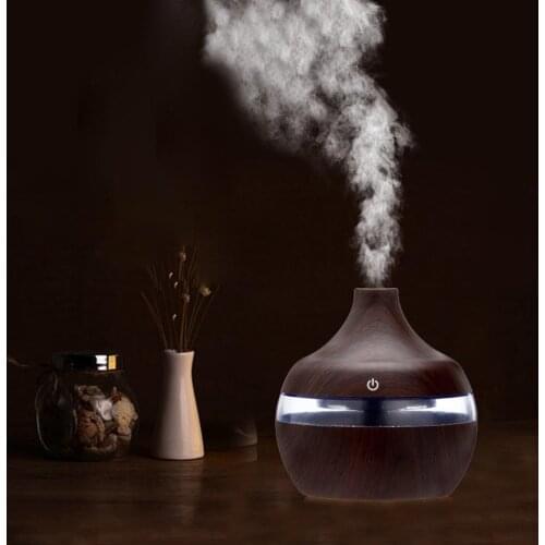 Wood Grain Aromatherapy Usb Humidifier Water Droplets Air Purification Essential Oil Aroma Diffuser Creative Home Grain