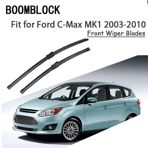 BOOMBLOCK 2PCS High Quality Front Windshield Wiper Blades For Ford C-MAX MK1 C MAX MK 2 MK 3 2018 Accessories