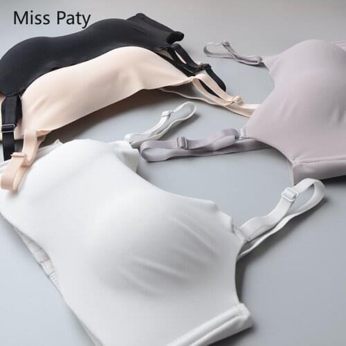 Tube tops crop push up underwear invisible bandeau bras For women seamless plus size adjusted brassiere padded wireless lingerie