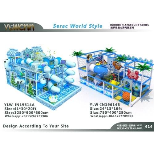 CE,TUV certificated kids soft indoor playground structure tube slide Equipment Commercial Indoor soft Play house YLW-IN19614