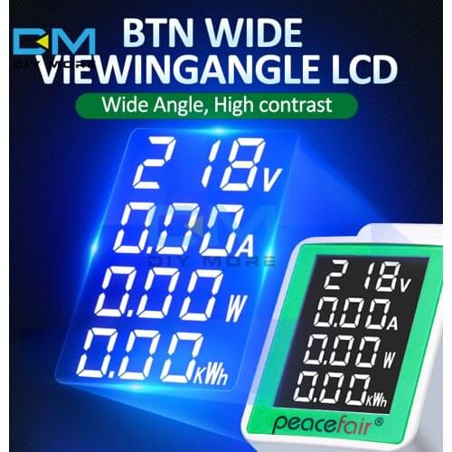 Electricity Din Rail AC 220V 50V~300V 100A Digital Power Energy Voltmeter Watt Kwh Power Consumption Meter Wattmeter Tester