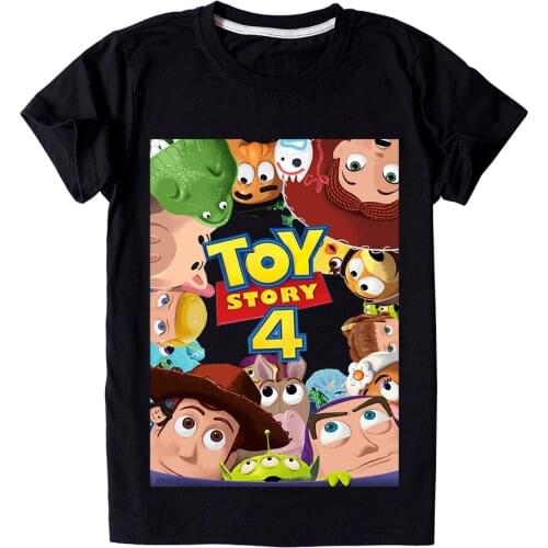Disney Toy Story for Kids T Shirt Kawai Baby Woody Printing Clothing Summer Cool Short Sleeve Summer Girls T-shirt Tops Tees