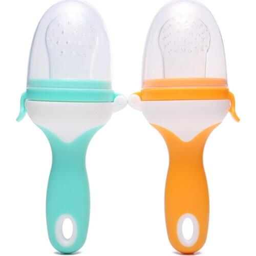 Baby nipple Teethers With Pacifier Chain Gift Fresh Food Nibbler Kids Fruit Feeder Nipples Feeding Safe Baby Teat Pacifier