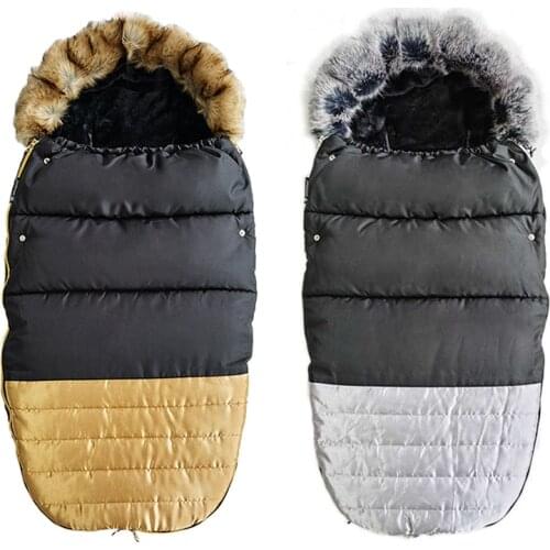 Baby Sleeping Bag Winter Envelope In A Stroller Infant Sleep bag Waterproof Thicken Flannal Sleepsack Baby Footmuff For Newborn