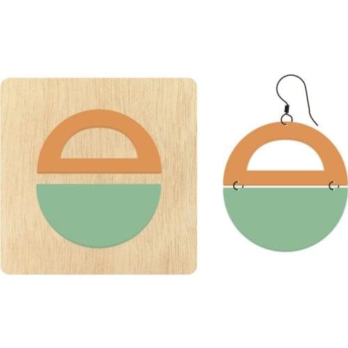 Statement circle Earrings die cuts,Custom Size Leather Cutting Die,Steel Rule Metal Die Cutter,Leather Die Cut Mold CD058