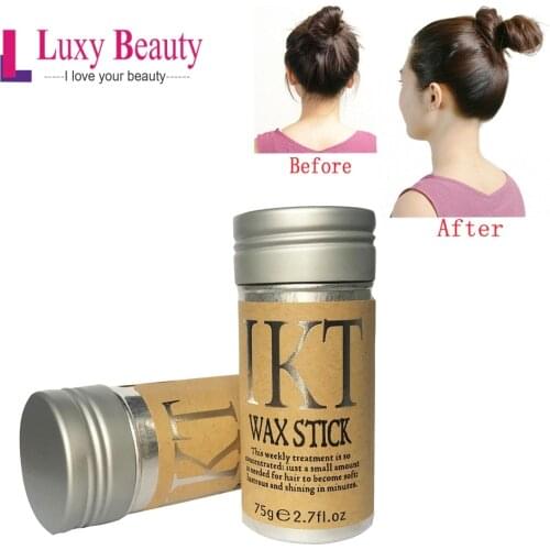 Hair Glue Hair Wax Stick 75g Finishing Shaping Cream Bangs Hairstyle Tool Broken Hair Artifact For Hair Salons