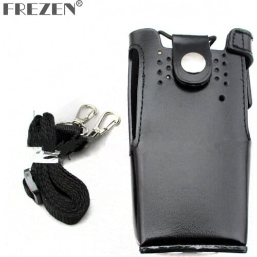 Walkie Talkie Leather Protective Case Radio Cover For Motorola GP328 GP340 PRO5150 HT750 Two Way Radio