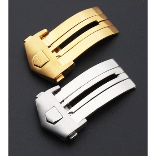 Metal Band Clasp Fit For TAG HEUER Series Watches Watch Accessories 18 20mm Stainless Steel Folding Buckle Deployment Clasp