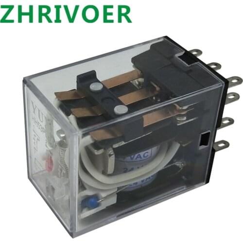 1 PCS Micro Mini Relay HH53P MY3NJ MY3 11-Pin DC12V/DC24V/DC110V/AC220V Coil General Purpose Intermediate Electromagnetic