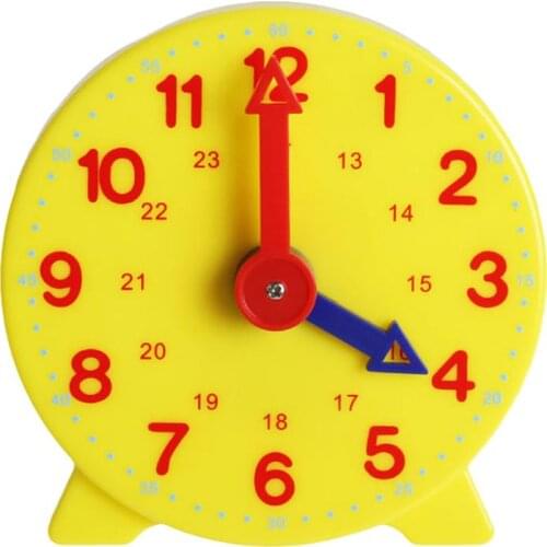 10cm Two Pointer Clock Model Kid Child Toy Early Education Learning Resources