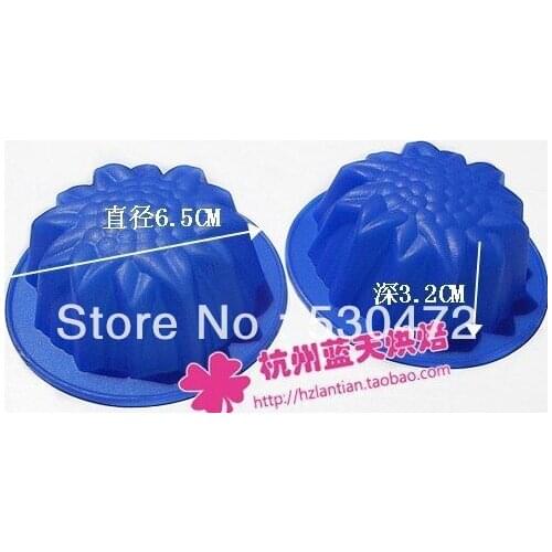 Silica gel cake mould baking mold,small sunflower6.5*3.2cm kitchen tools