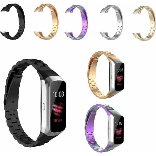 Replacement Stainless Steel Wrist Strap For Samsung Fit Bracelet Metal Luxury Watchband Bracelet For Samsung Galaxy Fit R370