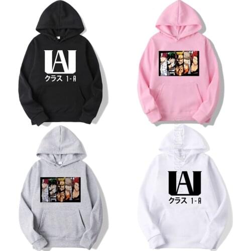 Warm Men Women My Hero Academia Hoodie Printing Boys Girls Daily Casual Streetwear Couple Pullover Teens Sportswear