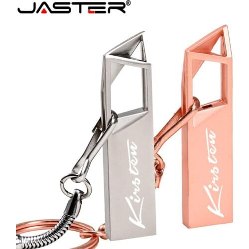 Usb flash drives flash memory card 32gb 8gb 4gb16gb128gb 128gb flash metal pen key logo pendrive stick U disk gift free shipping