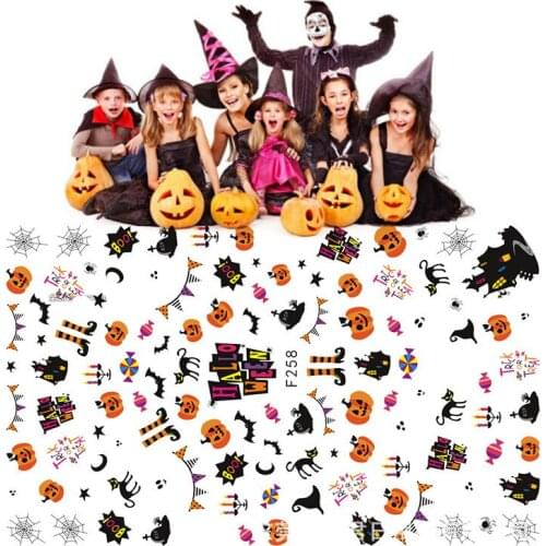 Factory Sale New Super Thin 3D Xmas / Halloween Nail art Sticker Holloween Nail decal Christmas Nail Wrap 1000pcs Free Shipping