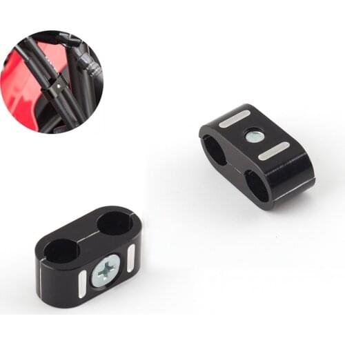 4pcs Brake Throttle Cable Clips Clamp Protector Guard Cover For Sportster 883 1200 750 XL883 XL1200 Dyna Softail Fat Street Bob