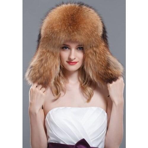 Winter warm hat fur hat raccoon fox lei feng cap general lovers cap snow cap