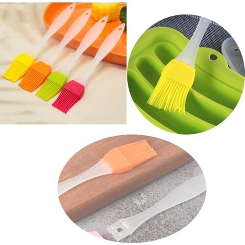 1/5pcs Silicone Spatula Barbeque Brush Cooking BBQ Heat Resistant Oil Brushes Kitchen Bar Cake Baking Tools Utensil Supplies