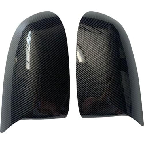 1 Pair Horn Carbon fiber Rearview Replacement Side Mirror Covers For BMW X3 G01 X4 G02 X5 G05 X6 G06 2018
