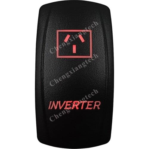 5 Pin ON OFF SPST Red Led INVERTER Rocker Car Boat Dashboard Light 12v 24v Toggle Switch for Carling ARB Narva 4x4 Style