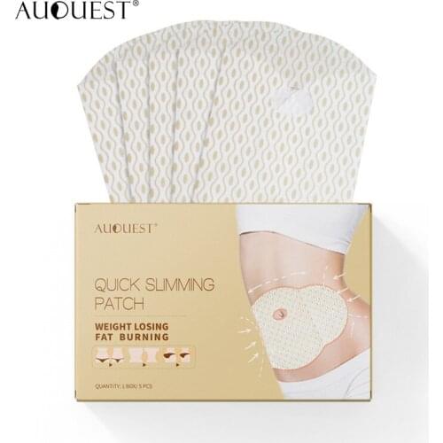 AuQuest Slimming Patch 5PCS Belly Cellulite Fat Burner Stomach Waist Weight Lossing Paste Navel Sticker Natural Diet Product 5/1