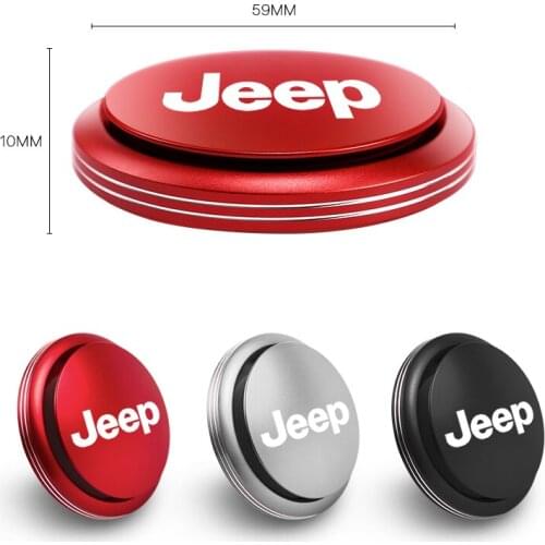 Auto Logo Rotating Car Air Freshener Perfume Interior Parts Decor Aromatherapy For Jeep Renegade Compass Wrangler Grand Cherokee