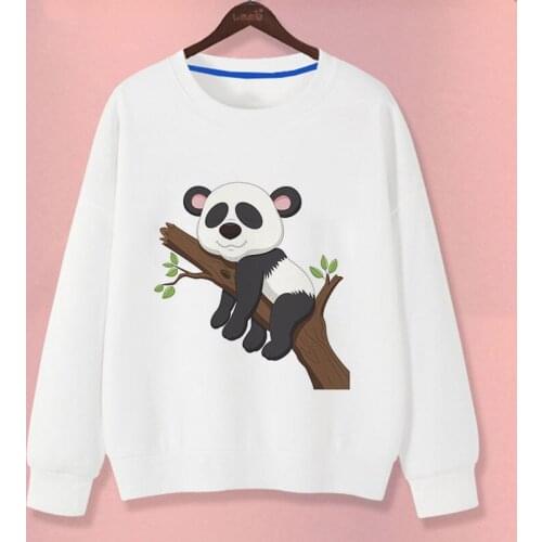 Base Coat Panda Print Pattern Sweatshirt Sweater Hoodie Girl Pink Top Clothes Childrens Hoodie Wholesale 2 3 4 5 6 7-Year Old
