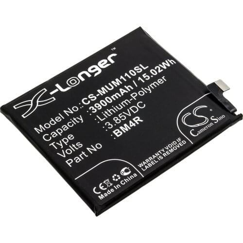 CS 3900mAh/15.02Wh battery for Xiaomi M2002J9E,M2002J9G,M2002J9R,M2002J9S,Mi 10 Lite,Mi 10 Lite 5G,Mi 10 Youth BM4R