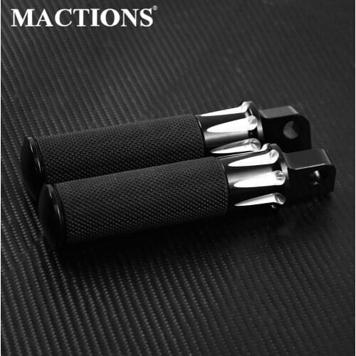 Motorcycle Parts Black Aluminum Foot Rest Pedal Footpeg Pedal For Harley Sportster 883 1200 Touring Dyna & Softail