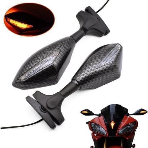 For BMW C600 C650 Sport C 650 400 GT F 650 700 GS F800GT Motorcycle Side Rearview Mirrors Turn Signals Indicator With LED Lights