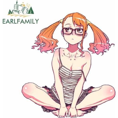 EARLFAMILY 13cm x 11.6cm For Anime Graffiti Car Sticker Surfboard Decal Personality Creative Waterproof Occlusion Scratch Decor