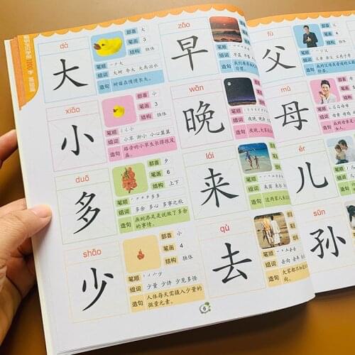 Chinese Basics Characters Han zi Reading Literacy Books Children kids Adults Beginners Preschool Textbook Early Education Book