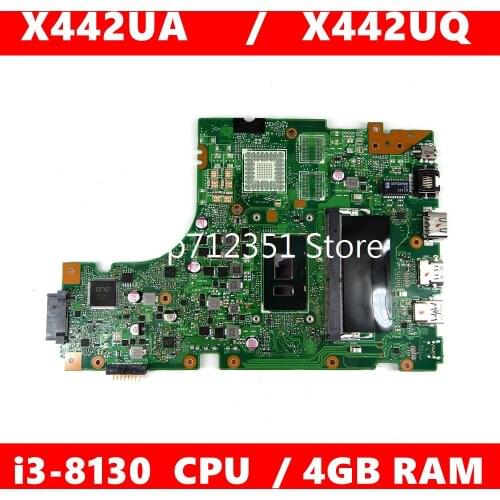 X442UA motherboard i3-8130CPU 4GB RAM Mainboard REV2.0 For ASUS X442UA X442U X442UQ Laptop motherboard 100% Tested