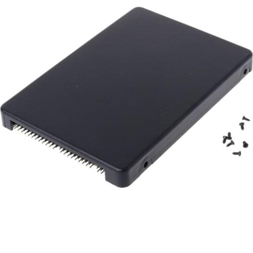Mini SATA mSATA SSD Hard Disk to 44Pin IDE Adapter with Enclosure Case 2.5" HDD