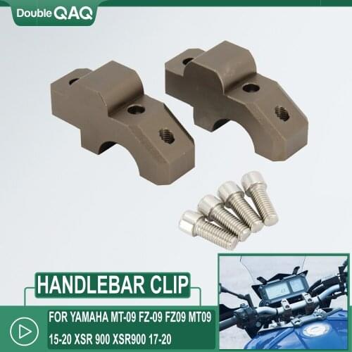 28mm FOR YAMAHA MT-09 FZ-09 FZ09 MT09 15-20 XSR 900 XSR900 17-20 Motorcycle Handlebar Riser Bar Mount Handle Clamp Universal
