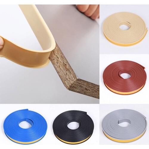 New Furniture Decoration Self-adhesive Seal Strip Tape TPE Edge Banding U-shaped Protector Cover Soft