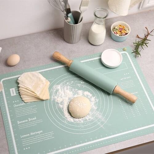Baking Tools Increase Silicone Non-Stick Thickening Baking Mat Pastry Rolling Kneading Pad Pizza Dough Kitchen Accessories