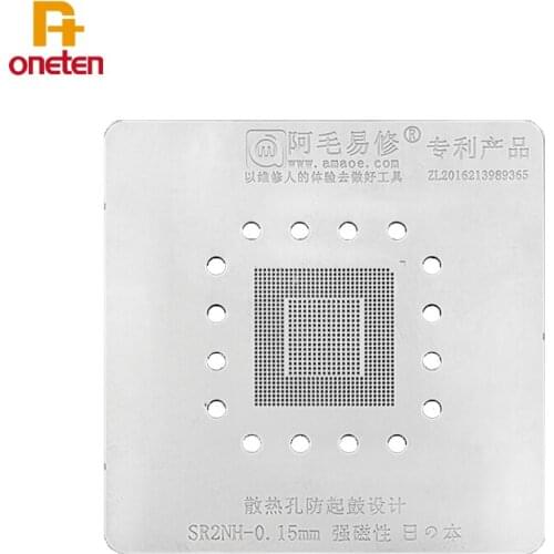 Amaoe SR2NH Bga Reballing Stencil For Mac Notebook A1707 Nanqiao Chip Tin Mesh Mobile Phone Maintenance Tools