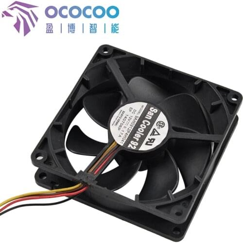 OCOCOO 92 x 92 x 25mm 12V Water Cooling Fan Cooler For Semiconductor Water Cooling Computer CPU System Heatsink Cooling Fan